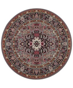 Klassiek vloerkleed rond Medaillion - grijs - overzicht boven, thumbnail Klassiek vloerkleed rond Medaillion - grijs - overzicht boven, thumbnail