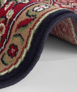 Klassiek vloerkleed rond Medaillion - zwart/rood - close up rol, thumbnail Klassiek vloerkleed rond Medaillion - zwart/rood - close up rol, thumbnail