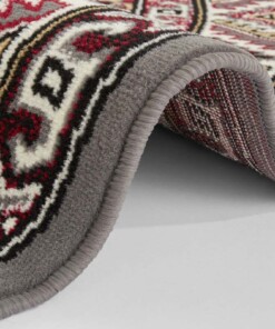 Klassiek vloerkleed rond Saricha Belutsch - donkergrijs - close up rol, thumbnail Klassiek vloerkleed rond Saricha Belutsch - donkergrijs - close up rol, thumbnail