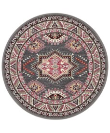 Klassiek vloerkleed rond Saricha Belutsch - donkergrijs - overzicht boven, thumbnail Klassiek vloerkleed rond Saricha Belutsch - donkergrijs - overzicht boven, thumbnail