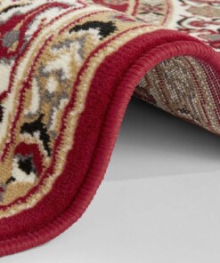 Perzisch tapijt rond Parun Täbriz - rood - close up rol, thumbnail