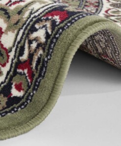 Perzisch tapijt rond Parun Täbriz - groen - close up rol, thumbnail