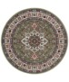 Perzisch tapijt rond Parun Täbriz - crème/grijs - overzicht boven, thumbnail