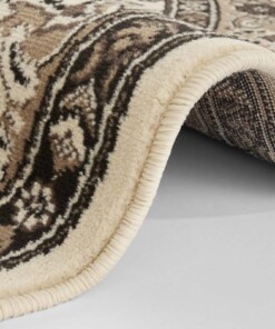 Perzisch tapijt rond Parun Täbriz - beige - close up, thumbnail