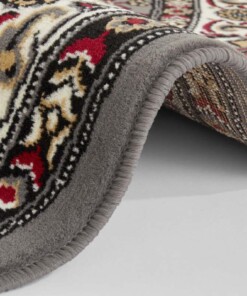 Perzisch tapijt rond Parun Täbriz - grijs/rood - close up rol, thumbnail