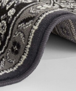 Klassiek vloerkleed rond Medaillion - donkergrijs - close up, thumbnail Klassiek vloerkleed rond Medaillion - donkergrijs - close up, thumbnail