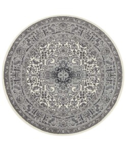 Klassiek vloerkleed rond Medaillion - crème - overzicht boven, thumbnail