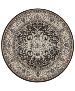 Klassiek vloerkleed rond Medaillion - crème/bruin - overzicht boven, thumbnail Klassiek vloerkleed rond Medaillion - crème/bruin - overzicht boven, thumbnail