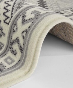 Klassiek vloerkleed Saricha Belutsch - crème - close up, thumbnail