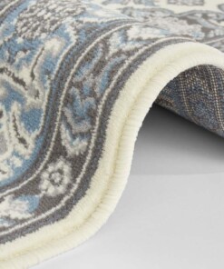 Perzische loper Parun Täbriz - crème/blauw - close up, thumbnail