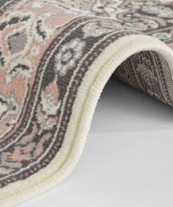 Perzisch tapijt Parun Täbriz - crème/roze - close up, thumbnail