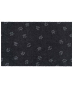 Deurmat Paws Prints Wasbaar 30°C - antraciet - overzicht boven, thumbnail