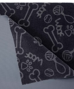 Deurmat Dog Toys Wasbaar 30°C - zwart - close up, thumbnail Deurmat Dog Toys Wasbaar 30°C - zwart - close up, thumbnail