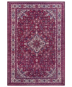 Oosters vloerkleed Azad Täbriz - rood - overzicht boven, thumbnail