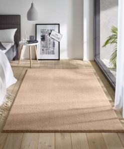 Zacht vloerkleed Loft - beige - wasbaar 30°C - sfeer