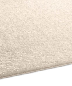 Zacht vloerkleed Loft - crème - wasbaar 30°C - close up zijkant, thumbnail