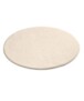 Zacht rond vloerkleed Loft - crème - wasbaar 30°C - overzicht schuin, thumbnail