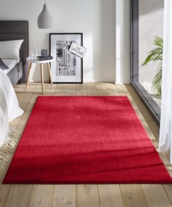 Zacht vloerkleed Loft - rood - wasbaar 30°C - sfeer