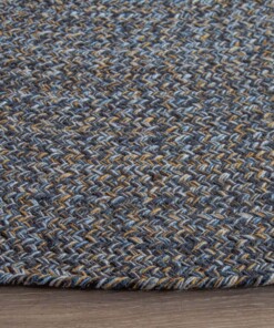 Rond vloerkleed katoen - Joy multi - close up zijkant