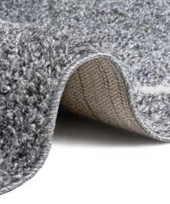 Hoogpolig vloerkleed ruiten Berber - donkergrijs/crème - close up, thumbnail Hoogpolig vloerkleed ruiten Berber - donkergrijs/crème - close up, thumbnail