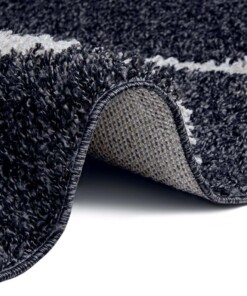 Hoogpolig vloerkleed Sultan - zwart/crème - close up, thumbnail Hoogpolig vloerkleed Sultan - zwart/crème - close up, thumbnail