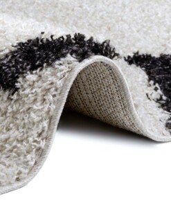 Hoogpolig vloerkleed Sultan - crème/zwart - close up, thumbnail Hoogpolig vloerkleed Sultan - crème/zwart - close up, thumbnail