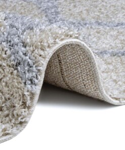 Hoogpolig vloerkleed Cubical - crème/lichtgrijs - close up, thumbnail Hoogpolig vloerkleed Cubical - crème/lichtgrijs - close up, thumbnail