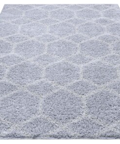 Hoogpolig vloerkleed Cubical - lichtgrijs/crème - overzicht schuin, thumbnail Hoogpolig vloerkleed Cubical - lichtgrijs/crème - overzicht schuin, thumbnail