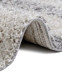 Hoogpolig vloerkleed strepen Quarry - donkergrijs/crème - close up, thumbnail Hoogpolig vloerkleed strepen Quarry - donkergrijs/crème - close up, thumbnail