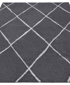 Modern vloerkleed ruiten Arden - donkergrijs - overzicht schuin, thumbnail Modern vloerkleed ruiten Arden - donkergrijs - overzicht schuin, thumbnail