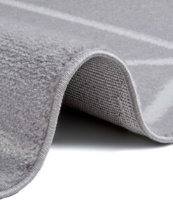 Modern vloerkleed ruiten Tres - lichtgrijs - close up, thumbnail