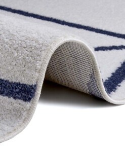 Modern vloerkleed ruiten Tres - ivoor/blauw - close up, thumbnail Modern vloerkleed ruiten Tres - ivoor/blauw - close up, thumbnail