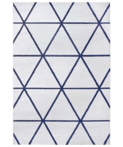 Modern vloerkleed ruiten Tres - ivoor/blauw - overzicht boven, thumbnail Modern vloerkleed ruiten Tres - ivoor/blauw - overzicht boven, thumbnail