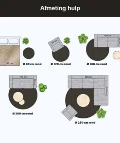Afmeting hulp rond vloerkleed, thumbnail