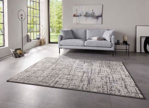 Design vloerkleed Gemme ELLE - grijs - sfeer