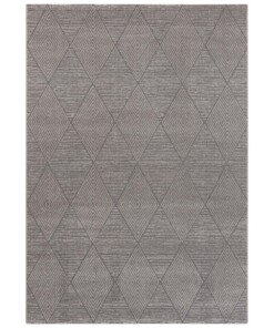 Design vloerkleed ruiten Monte ELLE - grijs - overzicht boven