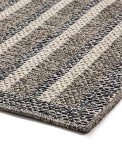 Buitenkleed blokken Urban - blauw/grijs - close up hoek, thumbnail