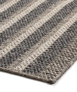 Buitenkleed blokken Urban - grijs/crème - close up hoek, thumbnail