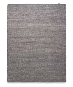 Wollen vloerkleed Lett - grijs - overzicht boven