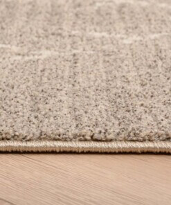 Berber vloerkleed Beni Ouarain Sufian - lichtgrijs/crème - close up zijkant, thumbnail Berber vloerkleed Beni Ouarain Sufian - lichtgrijs/crème - close up zijkant, thumbnail