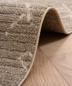 Berber vloerkleed Beni Ouarain Sufian - lichtgrijs/crème - close up rol, thumbnail Berber vloerkleed Beni Ouarain Sufian - lichtgrijs/crème - close up rol, thumbnail