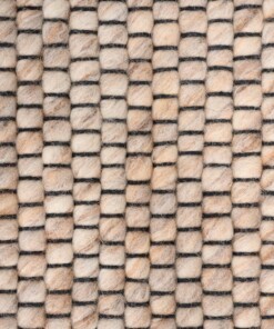 Rond wollen vloerkleed Lett - beige/crème - close up materiaal, thumbnail Rond wollen vloerkleed Lett - beige/crème - close up materiaal, thumbnail