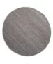Rond wollen vloerkleed Lett - grijs - overzicht boven, thumbnail