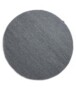 Rond wollen vloerkleed Lett - staalblauw - overzicht boven, thumbnail