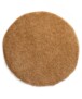 Rond hoogpolig vloerkleed shaggy Trend effen - goud - overzicht boven, thumbnail