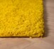 Vierkant hoogpolig vloerkleed shaggy Trend effen - goud - close up hoek, thumbnail