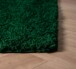 Hoogpolig vloerkleed shaggy Trend effen rond - groen