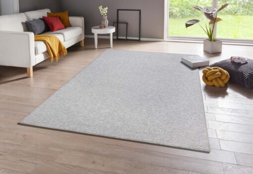 Effen vloerkleed Fineloop Comfort - lichtgrijs - sfeer