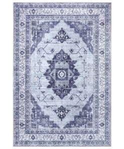 Design vloerkleed Heriz Kahar Elle Decoration - lichtblauw/grijs - overzicht boven, thumbnail