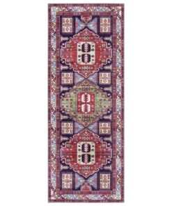 Loper Kazak Dimeh Elle Decoration - meerkleurig - overzicht boven